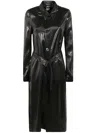 Sapio Belted Trench Clothing In Black