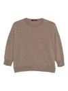 Sapio Crew-neck Sweater In Gold