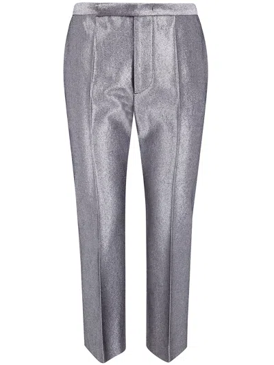 Sapio Crop Fitted Denim In Blue