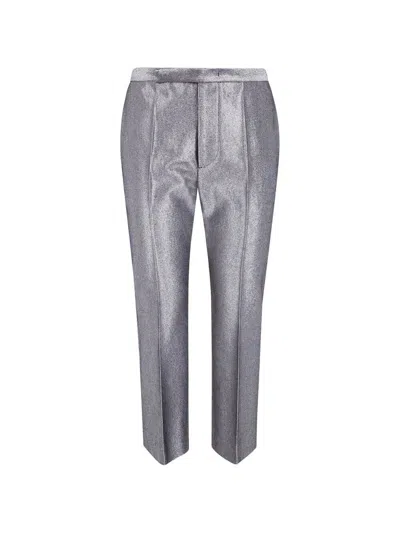Sapio Crop Fitted Denim In Gray