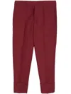 Sapio N7 Pants In Bordeaux Polyester In Red