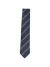 Sapio Diagonal-stripe Tie In Blue