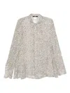 Sapio Dotted-print Shirt In Gray