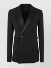 Sapio Double Breasted Blazer Jacket In Black