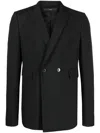 Sapio Tailored Double-breasted Blazer In Black