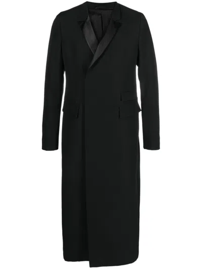 SAPIO DOUBLE-BREASTED WOOL MIDI COAT