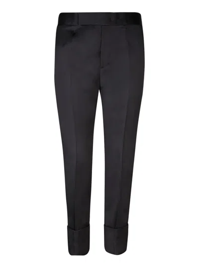 Sapio Double Satin Black Trousers