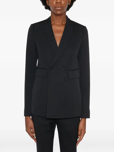 Sapio Double-breasted Jacket In Blue