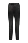 Sapio Wool Trousers Sideband Detail In Black