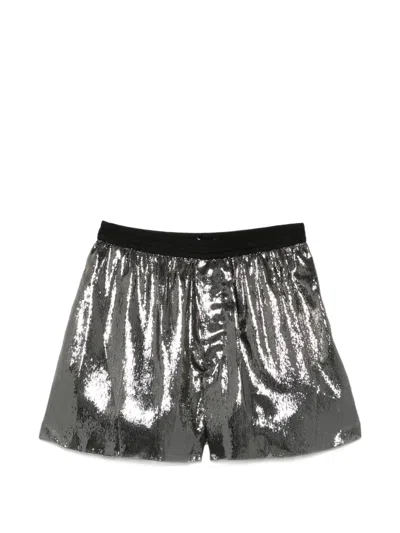Sapio Elasticated Shorts In Silver