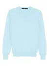 Sapio Fine-knit T-shirt In Blue