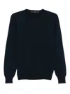 Sapio Fine-knit T-shirt In Blue