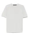 Sapio Fine-knit T-shirt In Grey