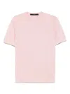 Sapio Fine-knit T-shirt In Pink