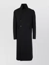 Sapio Double Breasted Coat In Black