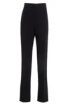 Sapio Straight-leg High-rise Trousers Button Accents