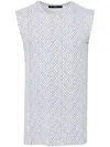 Sapio White & Black Nº 26 Tank Top In White