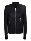 Sapio Silk Bomber Jacket In Black