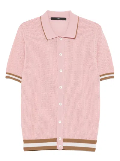 Sapio Knitted Cotton Shirt In Pink