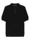 Sapio Silk Polo Shirt In 黑色