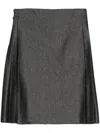 SAPIO LAMÉ MID SKIRT