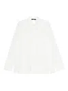 Sapio Long-sleeved Buttoned Shirt In White