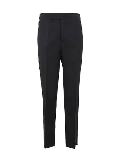 Sapio Loose Fit Trousers Sideband Detail In Black