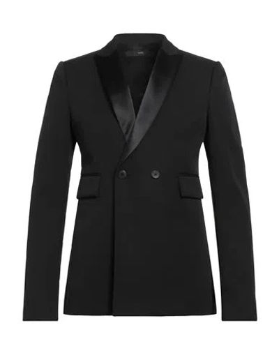 Sapio Man Blazer Black Size 40 Wool, Polyester