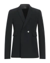Sapio Man Blazer Black Size 42 Wool In Black