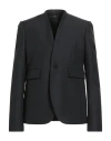 Sapio Man Blazer Black Size 44 Recycled Polyester In Black