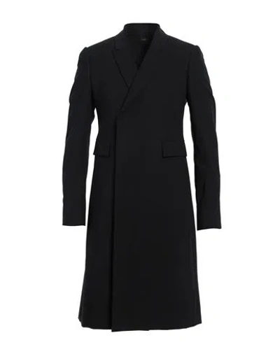 Sapio Man Overcoat & Trench Coat Black Size 40 Wool
