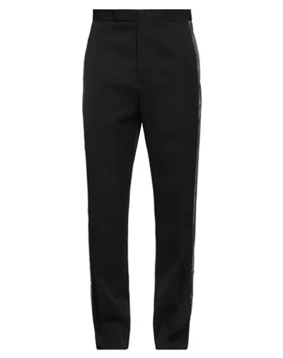Sapio Man Pants Black Size 34 Wool, Polyester