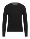 Sapio Man Sweater Black Size 38 Virgin Wool In Black