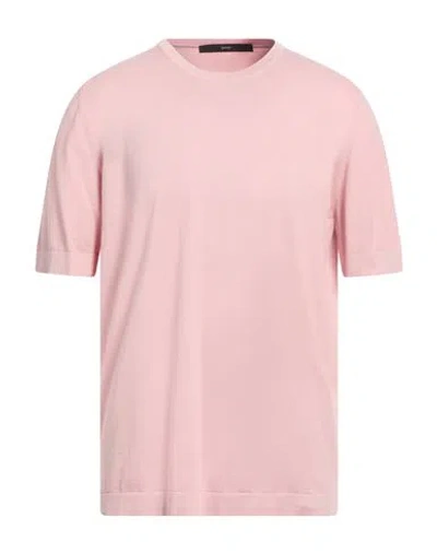 Sapio Man Sweater Pink Size 46 Cotton