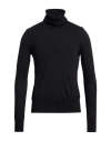 Sapio Man Turtleneck Black Size 42 Wool In Black