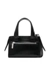 Sapio Mini Leather Tote Bag In Black