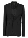 Sapio Shawl-collar Single-button Blazer In Black