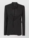 Sapio Mohair Tux Single Brested Blazer In Black