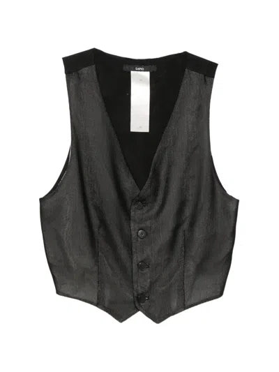 Sapio Nº 12a Waistcoat In Black