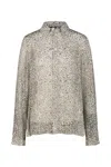Sapio N16 Shirt Devoré Clothing In Gray
