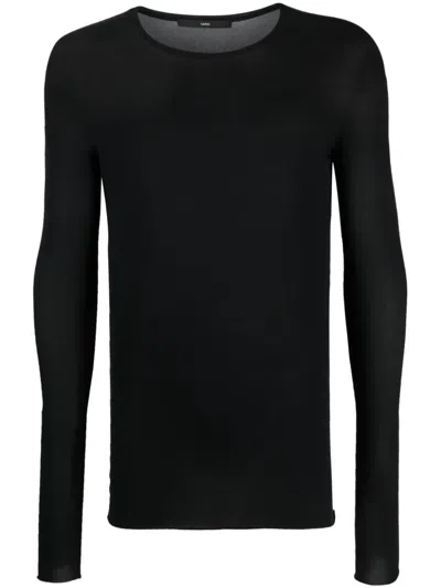 Sapio N22 Semi-sheer Jumper In Nero