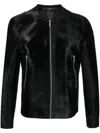 Sapio N6 Leather Jacket In Black