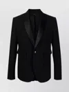 Sapio Peak Lapels Cotton-wool Blazer
