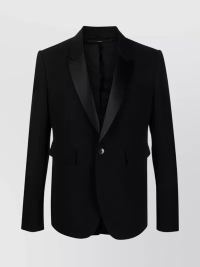 SAPIO PEAK LAPELS COTTON-WOOL BLAZER