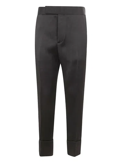 Sapio Pocket-detail Tailored Trousers In Black