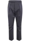 Sapio Tailored Trousers With Pleated Front And Pockets In Blue