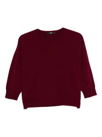Sapio Round-neck Sweater In Red