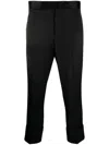 Sapio Satin-finish Cropped Tailored Trousers