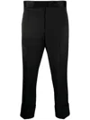 Sapio Tailored Cropped Trousers Satin Finish