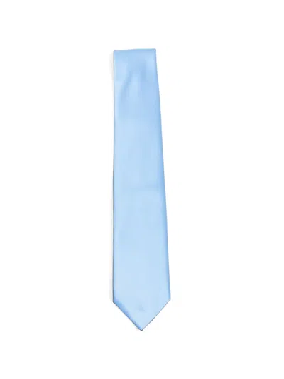 Sapio Satin-finish Tie In Blue